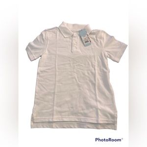Cat and Jack Boy’s White Short Sleeve Polo Shirt| Size: S 6/7